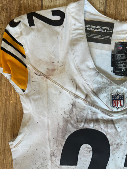 Najee Harris GAME WORN💪09/08/24 PHOTO MATCHED📸Steelers NFL Jersey👕Inc.COA💥