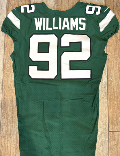 Leonard Williams GAME USED/WORN 💪 New York Jets Nike NFL Jersey 👕 with PSA Authenticity🛡️