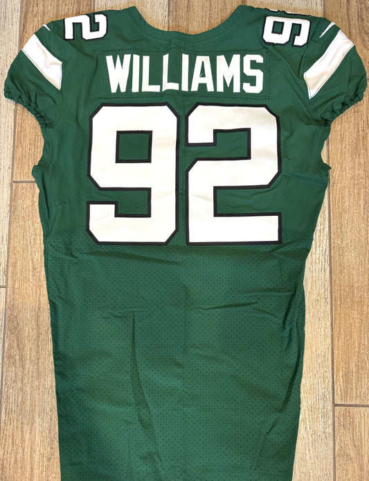 Leonard Williams GAME USED/WORN 💪 New York Jets Nike NFL Jersey 👕 with PSA Authenticity🛡️