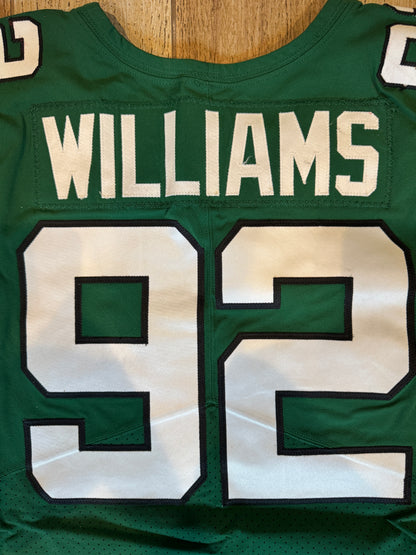 Leonard Williams GAME USED/WORN 💪 New York Jets Nike NFL Jersey 👕 with PSA Authenticity🛡️