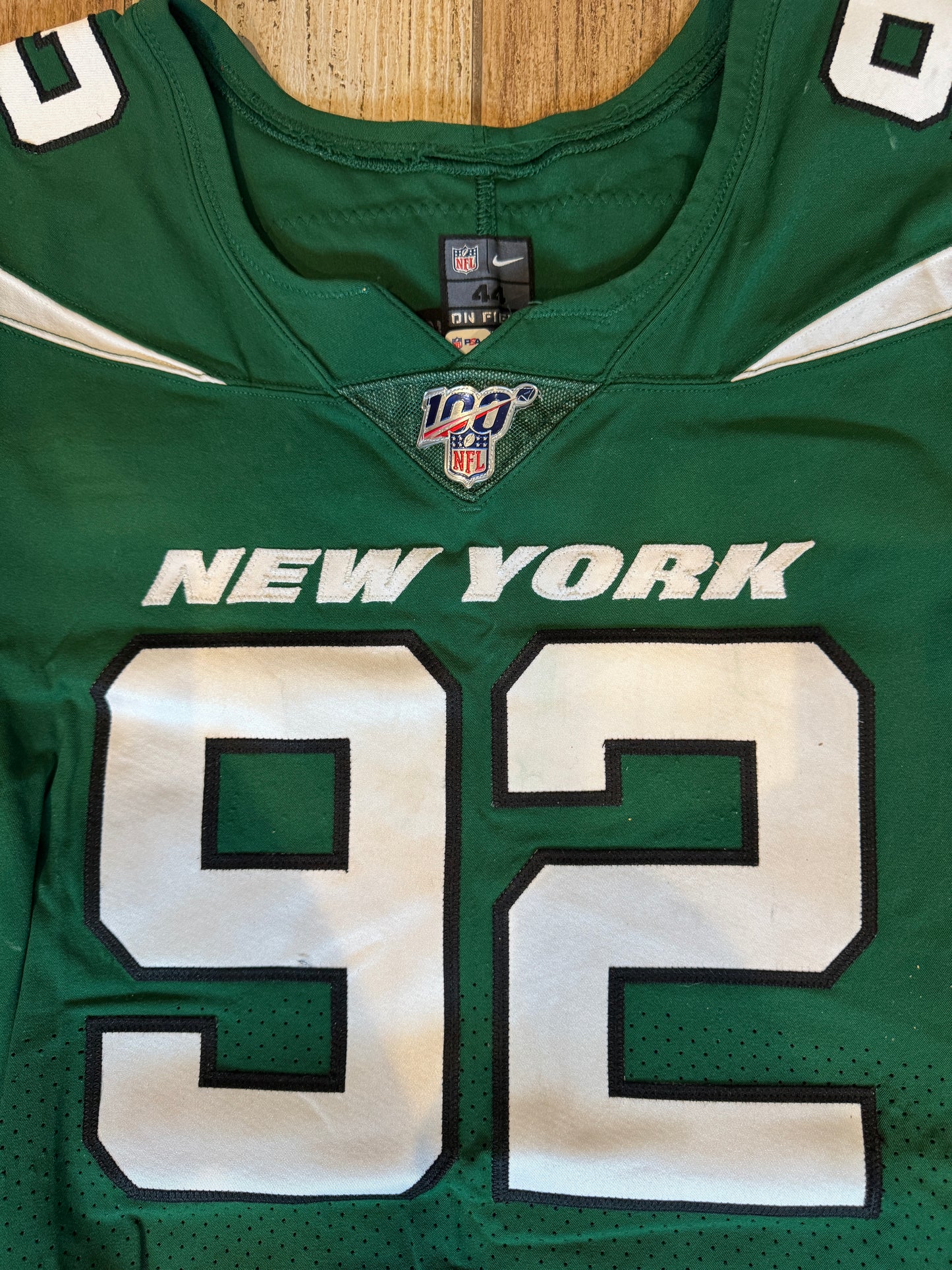 Leonard Williams GAME USED/WORN 💪 New York Jets Nike NFL Jersey 👕 with PSA Authenticity🛡️
