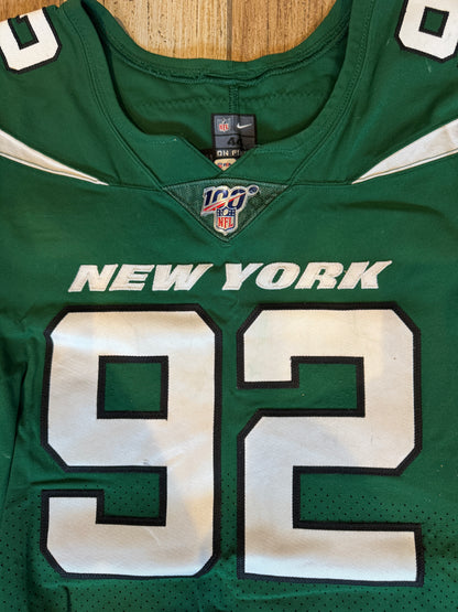 Leonard Williams GAME USED/WORN 💪 New York Jets Nike NFL Jersey 👕 with PSA Authenticity🛡️