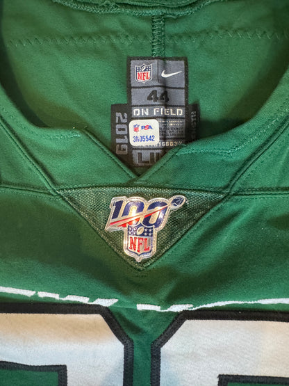 Leonard Williams GAME USED/WORN 💪 New York Jets Nike NFL Jersey 👕 with PSA Authenticity🛡️