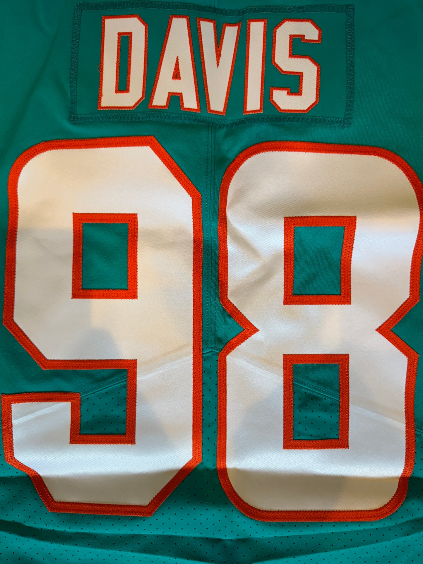 Raekwon Davis GAME/TEAM ISSUED 💪 Miami Dolphins 🐬 Nike On-Field NFL Jersey 🎽  Inc. PSA Authenticity 🛡️