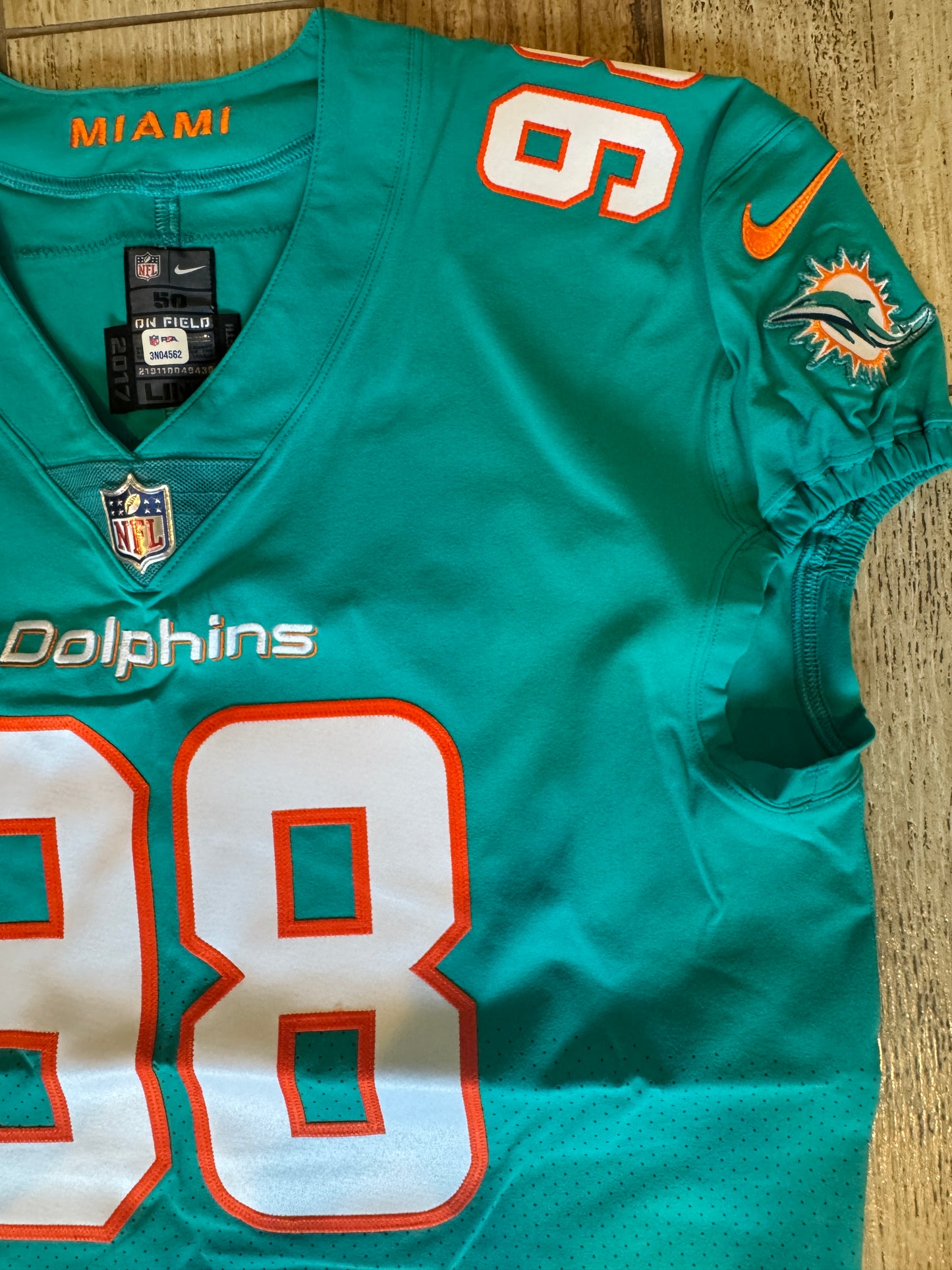Raekwon Davis GAME/TEAM ISSUED 💪 Miami Dolphins 🐬 Nike On-Field NFL Jersey 🎽  Inc. PSA Authenticity 🛡️