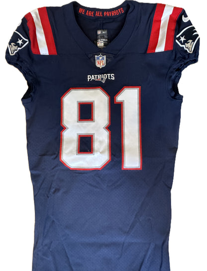 Jonnu Smith GAME WORN 💪 11/14/2021 New England Patriots Nike NFL Jersey 🎽 vs. Browns  PSA Authenticated 🛡️