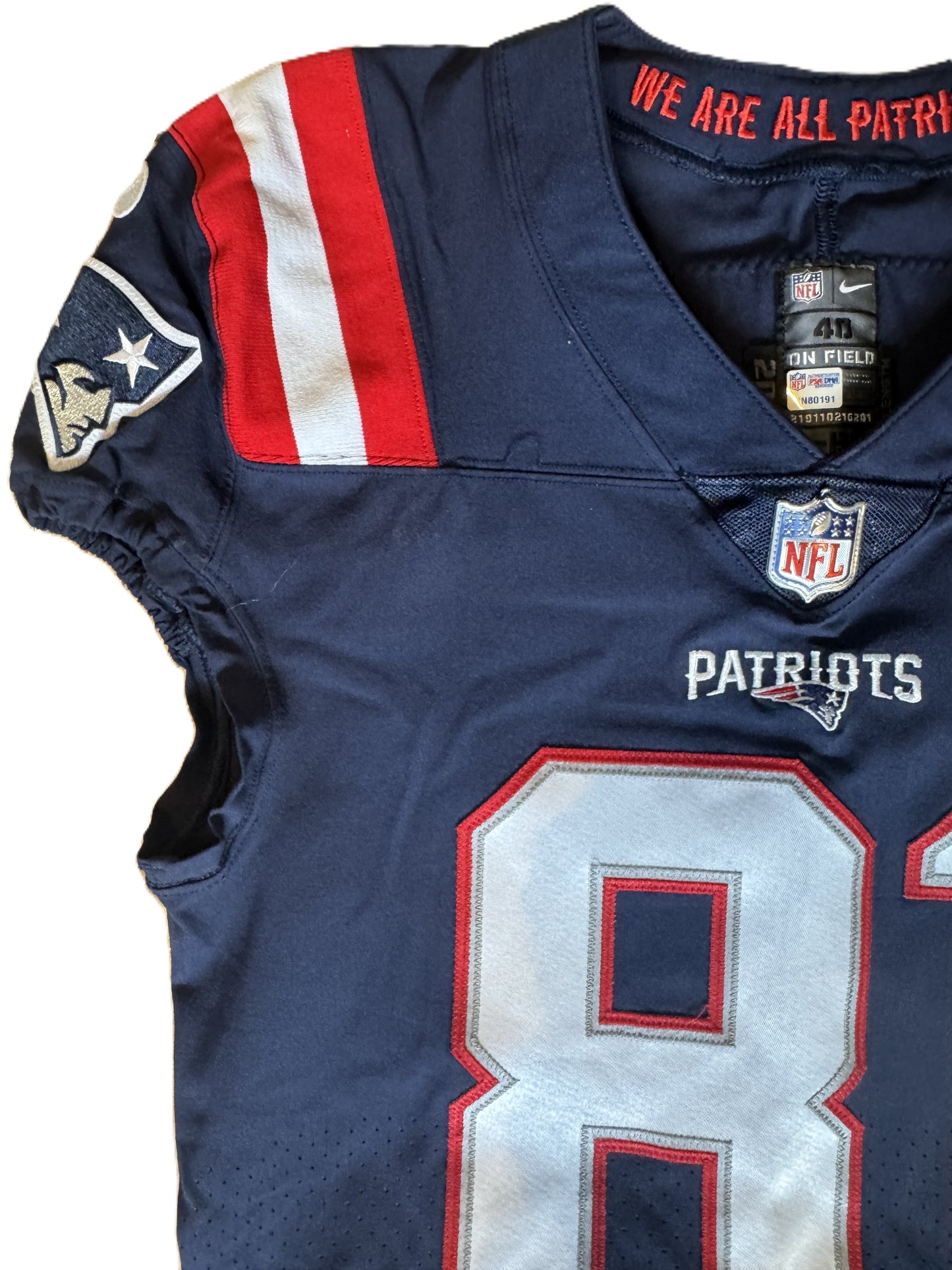Jonnu Smith GAME WORN 💪 11/14/2021 New England Patriots Nike NFL Jersey 🎽 vs. Browns  PSA Authenticated 🛡️