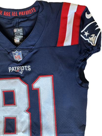 Jonnu Smith GAME WORN 💪 11/14/2021 New England Patriots Nike NFL Jersey 🎽 vs. Browns  PSA Authenticated 🛡️