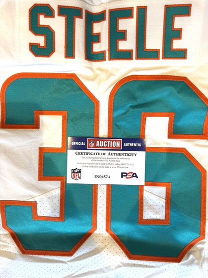 Chris Steele GAME ISSUED 💪 Miami Dolphins 🐬 On-Field Nike NFL Jersey 🎽 Inc. PSA Authenticity 🛡️