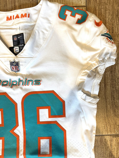 Chris Steele GAME ISSUED 💪 Miami Dolphins 🐬 On-Field Nike NFL Jersey 🎽 Inc. PSA Authenticity 🛡️
