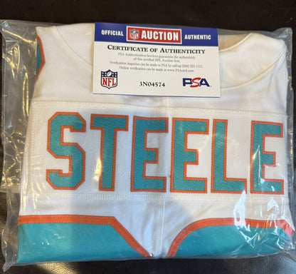 Chris Steele GAME ISSUED 💪 Miami Dolphins 🐬 On-Field Nike NFL Jersey 🎽 Inc. PSA Authenticity 🛡️