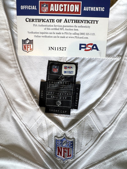 Marshon Lattimore GAME WORN 💪 10/07/24 PHOTO MATCHED 📸 New Orleans Saints ⚜️ Nike NFL Jersey🎽 vs. Kansas City Chiefs - PSA Authenticated 🛡️