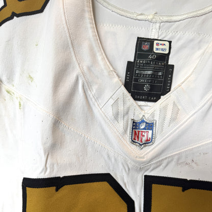 Marshon Lattimore GAME WORN 💪 10/07/24 PHOTO MATCHED 📸 New Orleans Saints ⚜️ Nike NFL Jersey🎽 vs. Kansas City Chiefs - PSA Authenticated 🛡️