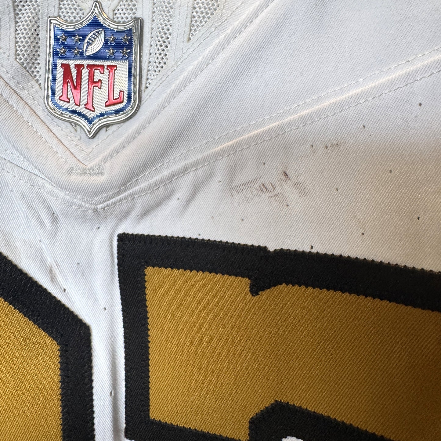 Marshon Lattimore GAME WORN 💪 10/07/24 PHOTO MATCHED 📸 New Orleans Saints ⚜️ Nike NFL Jersey🎽 vs. Kansas City Chiefs - PSA Authenticated 🛡️