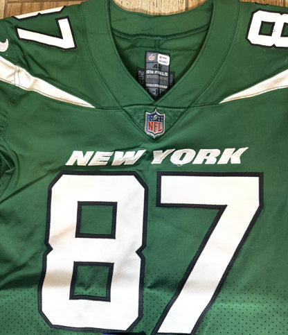 C.J. Uzomah GAME WORN/USED 💪 New York Jets Nike NFL Jersey 👕 with PSA Authenticity🛡️ Crucial Catch Game