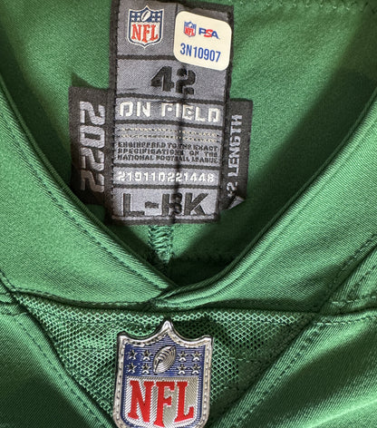 C.J. Uzomah GAME WORN/USED 💪 New York Jets Nike NFL Jersey 👕 with PSA Authenticity🛡️ Crucial Catch Game