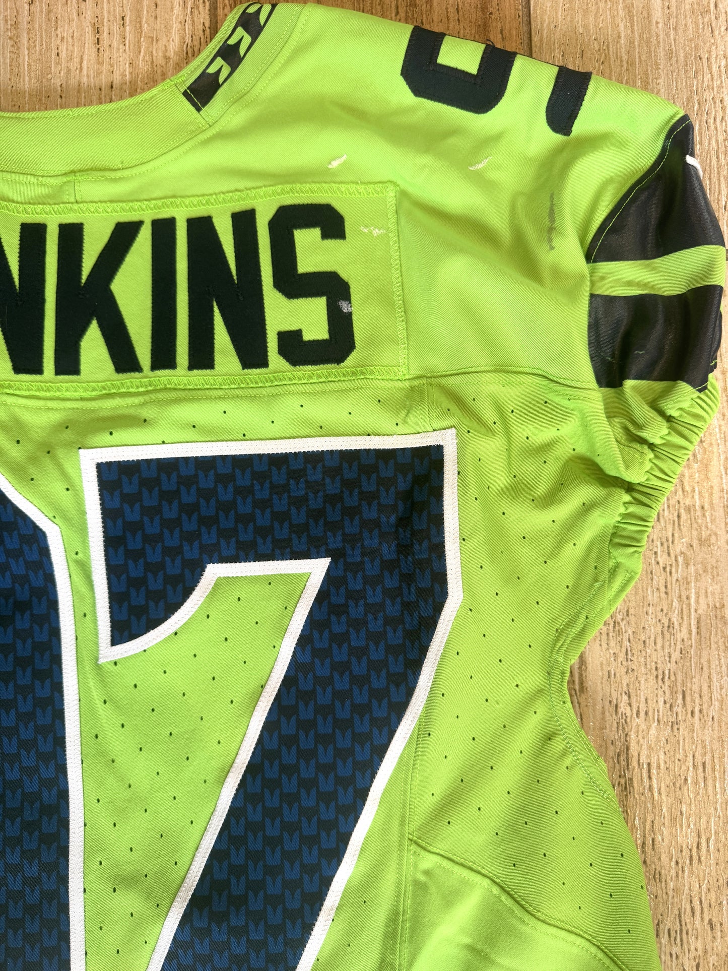 Johnathan Hankins GAME-WORN💪12/15/24 Seattle Seahawks NFL Color Rush Jersey👕vs. Green Bay Packers Inc.COA