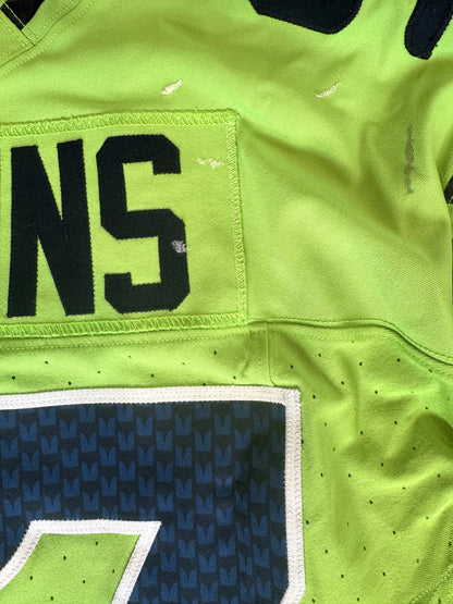 Johnathan Hankins GAME-WORN💪12/15/24 Seattle Seahawks NFL Color Rush Jersey👕vs. Green Bay Packers Inc.COA