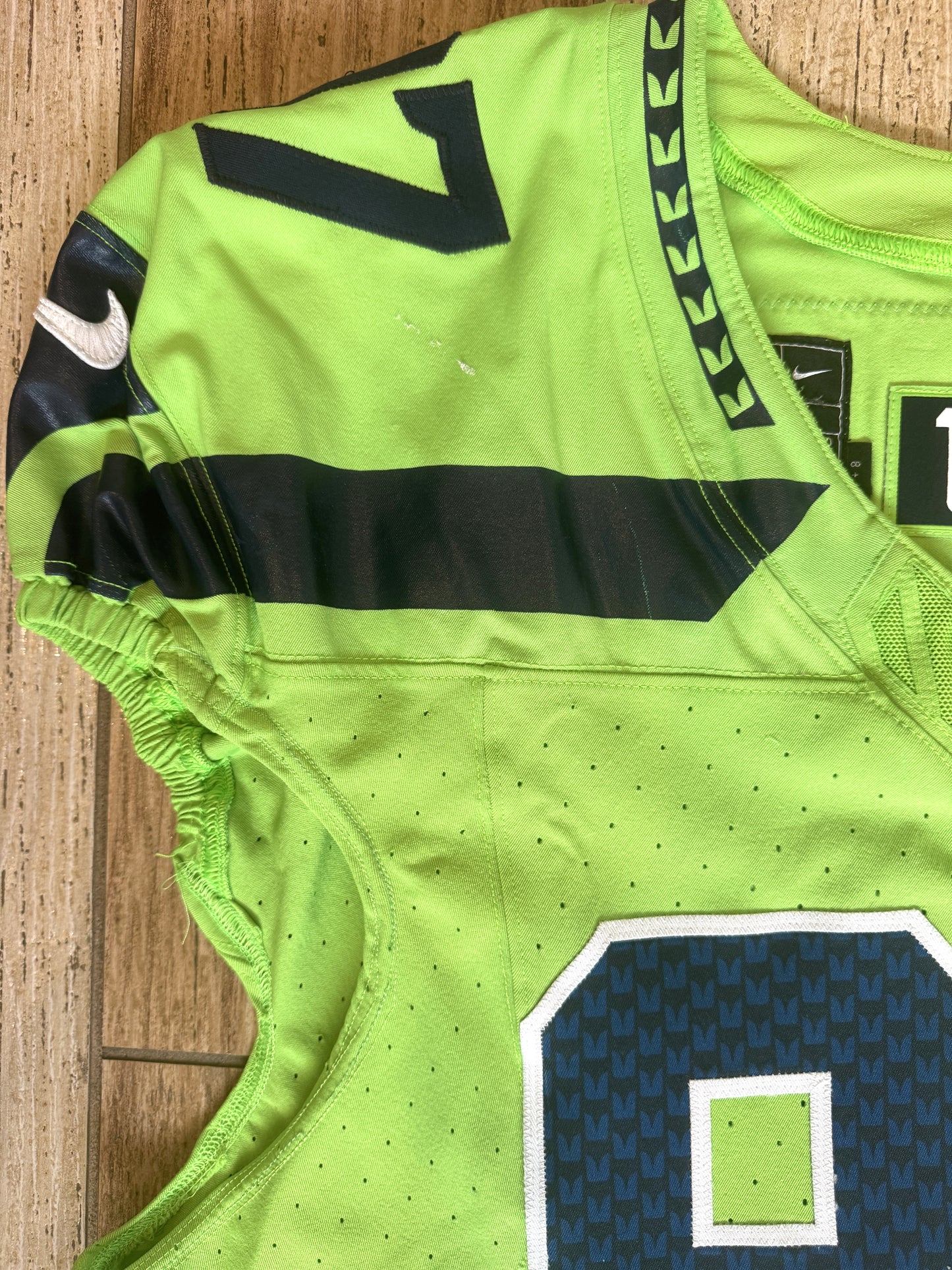 Johnathan Hankins GAME-WORN💪12/15/24 Seattle Seahawks NFL Color Rush Jersey👕vs. Green Bay Packers Inc.COA