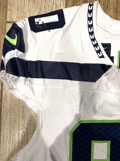 Jarran Reed GAME WORN 💪 12/08/2024 Seattle Seahawks NFL Jersey 👕 vs. Arizona Cardinals 🐦 Inc. COA