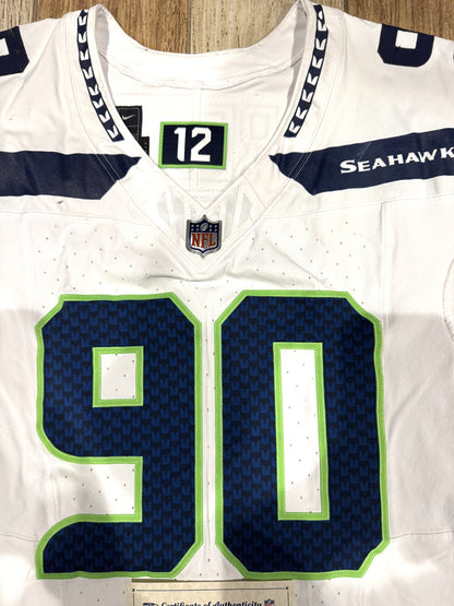 Jarran Reed GAME WORN 💪 12/08/2024 Seattle Seahawks NFL Jersey 👕 vs. Arizona Cardinals 🐦 Inc. COA