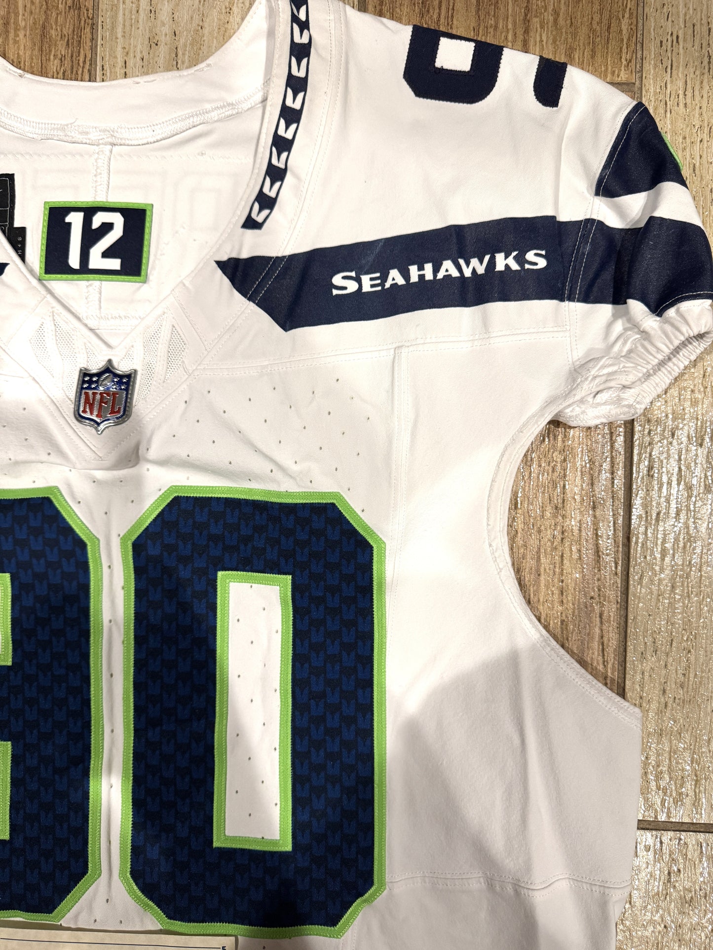 Jarran Reed GAME WORN 💪 12/08/2024 Seattle Seahawks NFL Jersey 👕 vs. Arizona Cardinals 🐦 Inc. COA