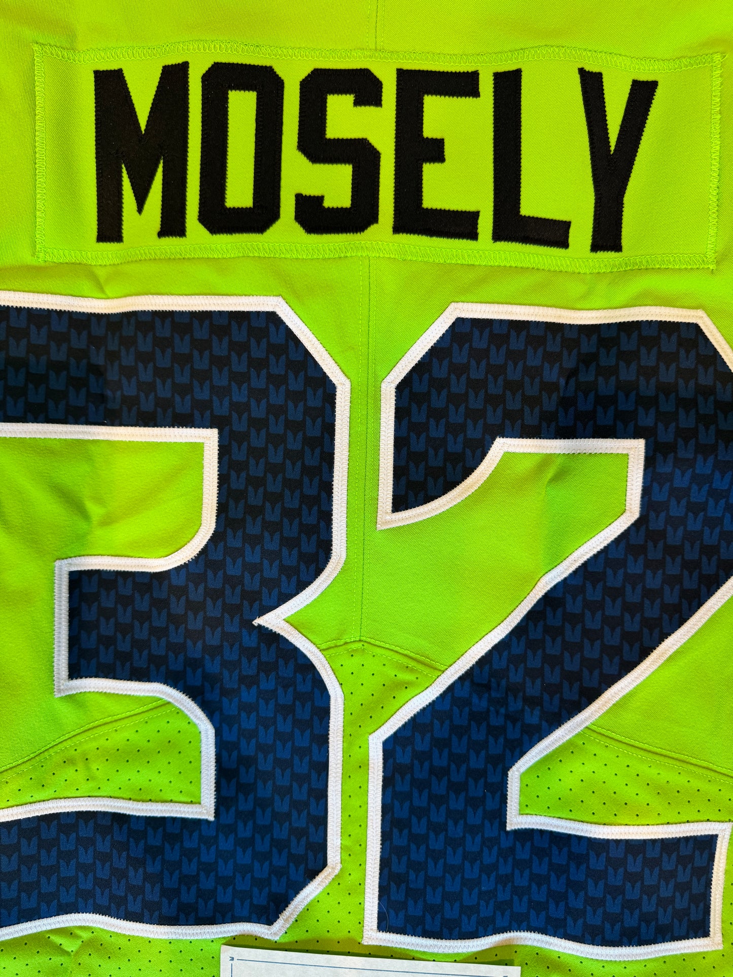 Quandre Mosley Color Rush Team Issued 💪 Seattle Seahawks NFL Jersey 👕 Inc. COA