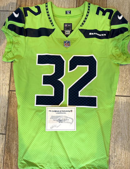 Quandre Mosley Color Rush Team Issued 💪 Seattle Seahawks NFL Jersey 👕 Inc. COA