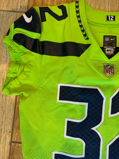 Quandre Mosley Color Rush Team Issued 💪 Seattle Seahawks NFL Jersey 👕 Inc. COA