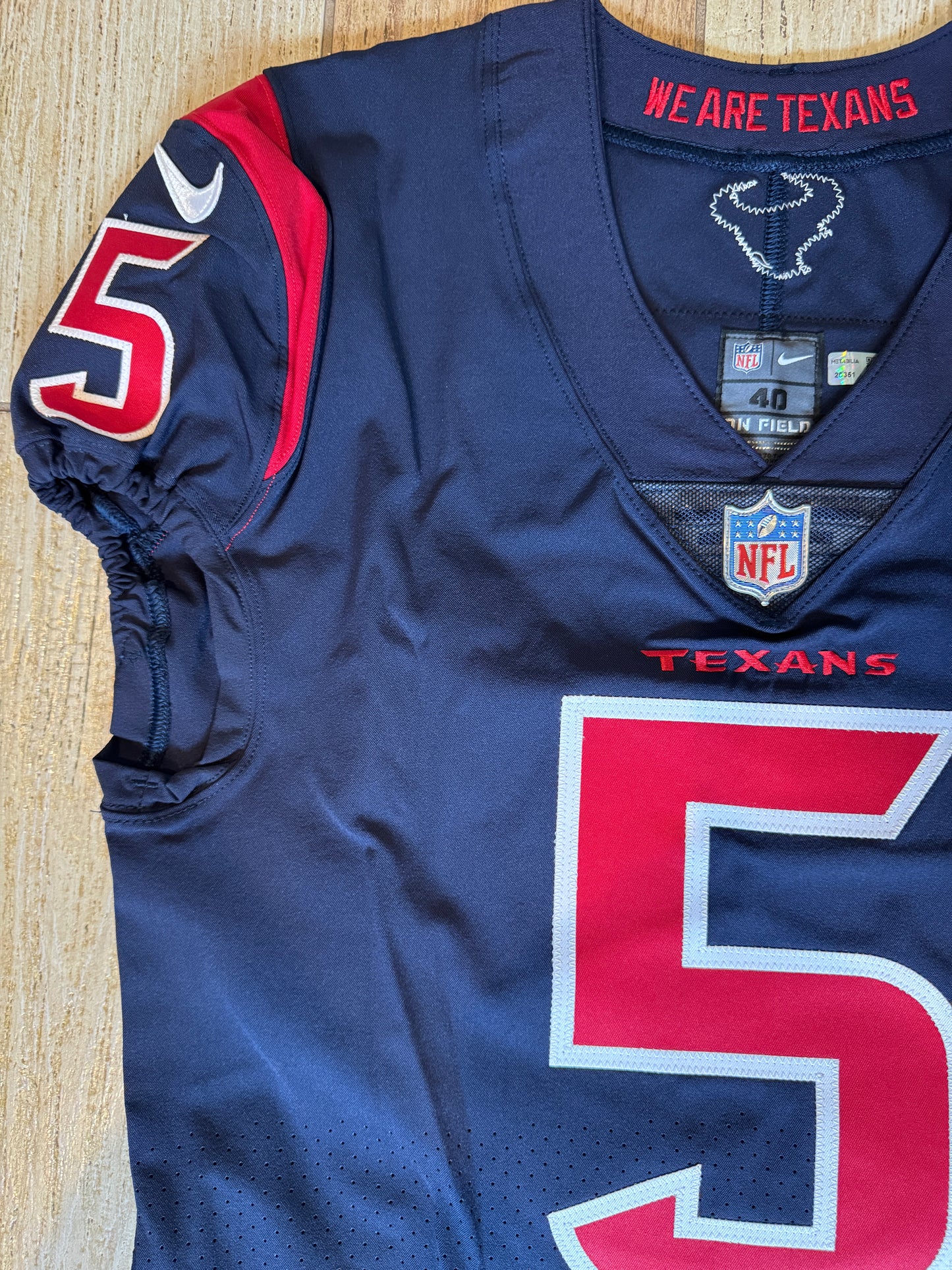 Jalen Pitre TEAM ISSUED 💪 Color Rush 🎨 Houston Texans 🐂 Nike NFL Jersey👕Also Includes COA 🛡️