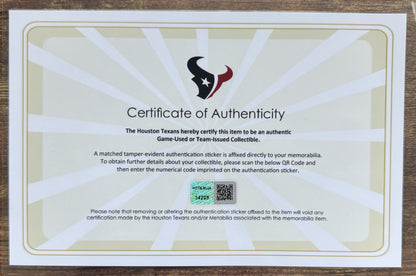 Will Anderson Jr TEAM ISSUED 💪 Houston Texans Nike NFL Jersey 👕 Includes COA 🛡️💯