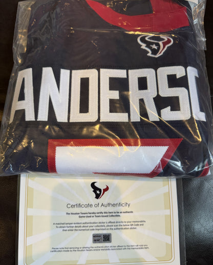 Christian Harris TEAM-ISSUED 💪 Color Rush 🎨 Houston Texans NFL Jersey 👕 Also Inc. COA🛡️