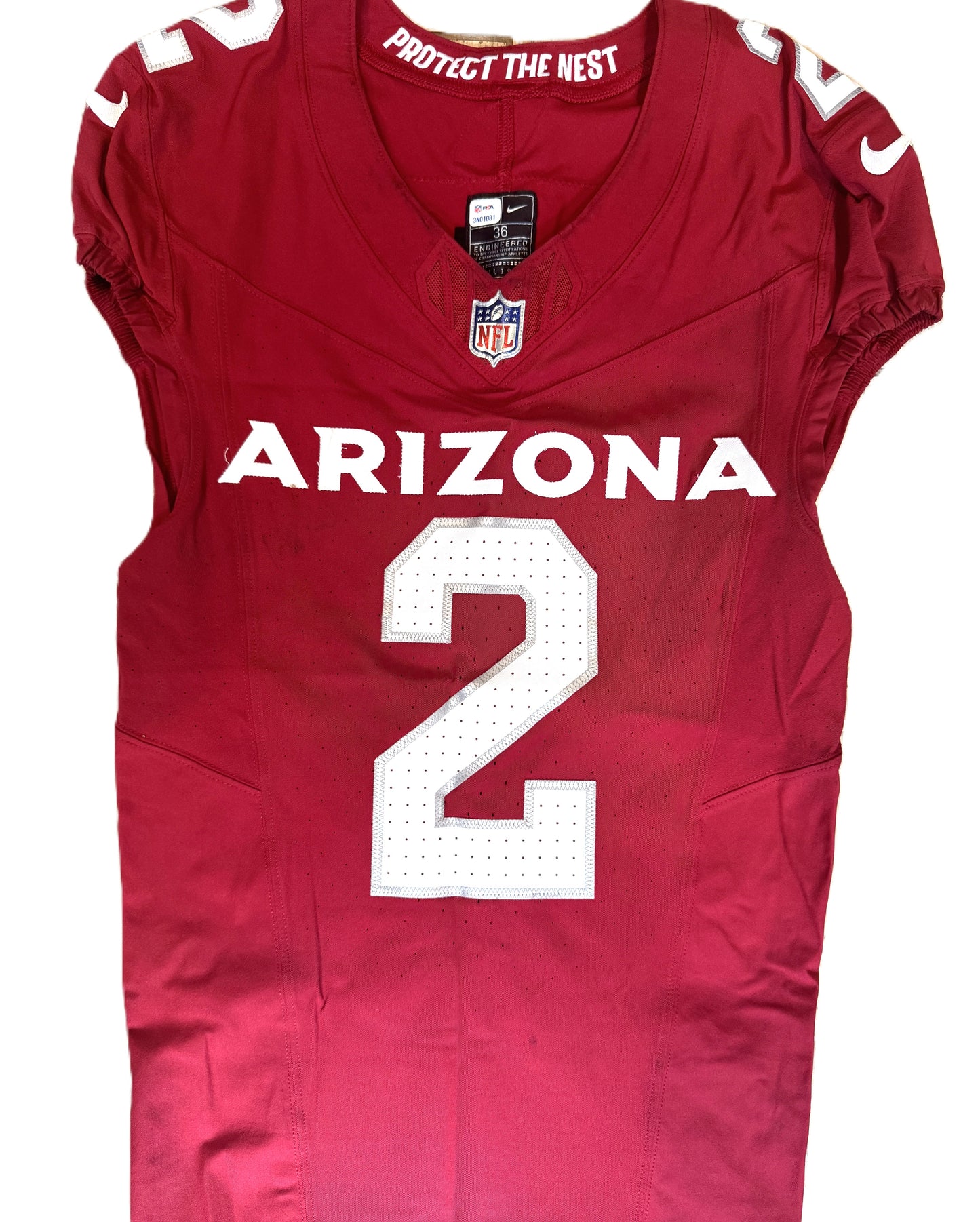 Marquise Brown GAME WORN💪11/12/23 PHOTO MATCHED Arizona Cardinals NFL Jersey WIN vs. Falcons