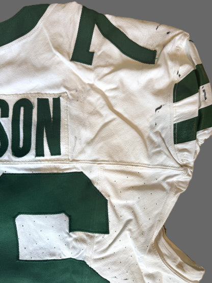 John Simpson GAME USED 💪 10/06/2024 PHOTO MATCHED 📸 New York Jets Nike NFL Jersey 👕vs. Minnesota Vikings in London 🌍 Also includes PSA Authenticity🛡️