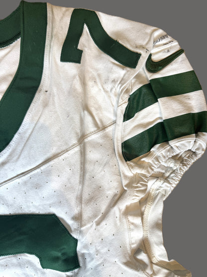 John Simpson GAME USED 💪 10/06/2024 PHOTO MATCHED 📸 New York Jets Nike NFL Jersey 👕vs. Minnesota Vikings in London 🌍 Also includes PSA Authenticity🛡️
