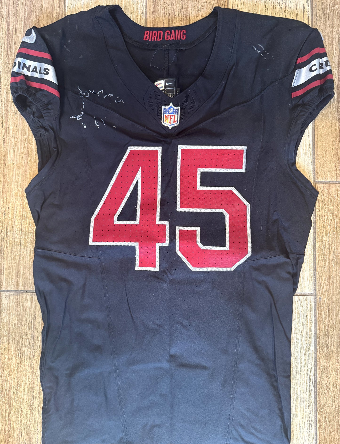 Dennis Gardeck GAME WORN💪10/08/2023 PHOTO MATCHED Arizona Cardinals NFL Jersey vs.Bengals🐅