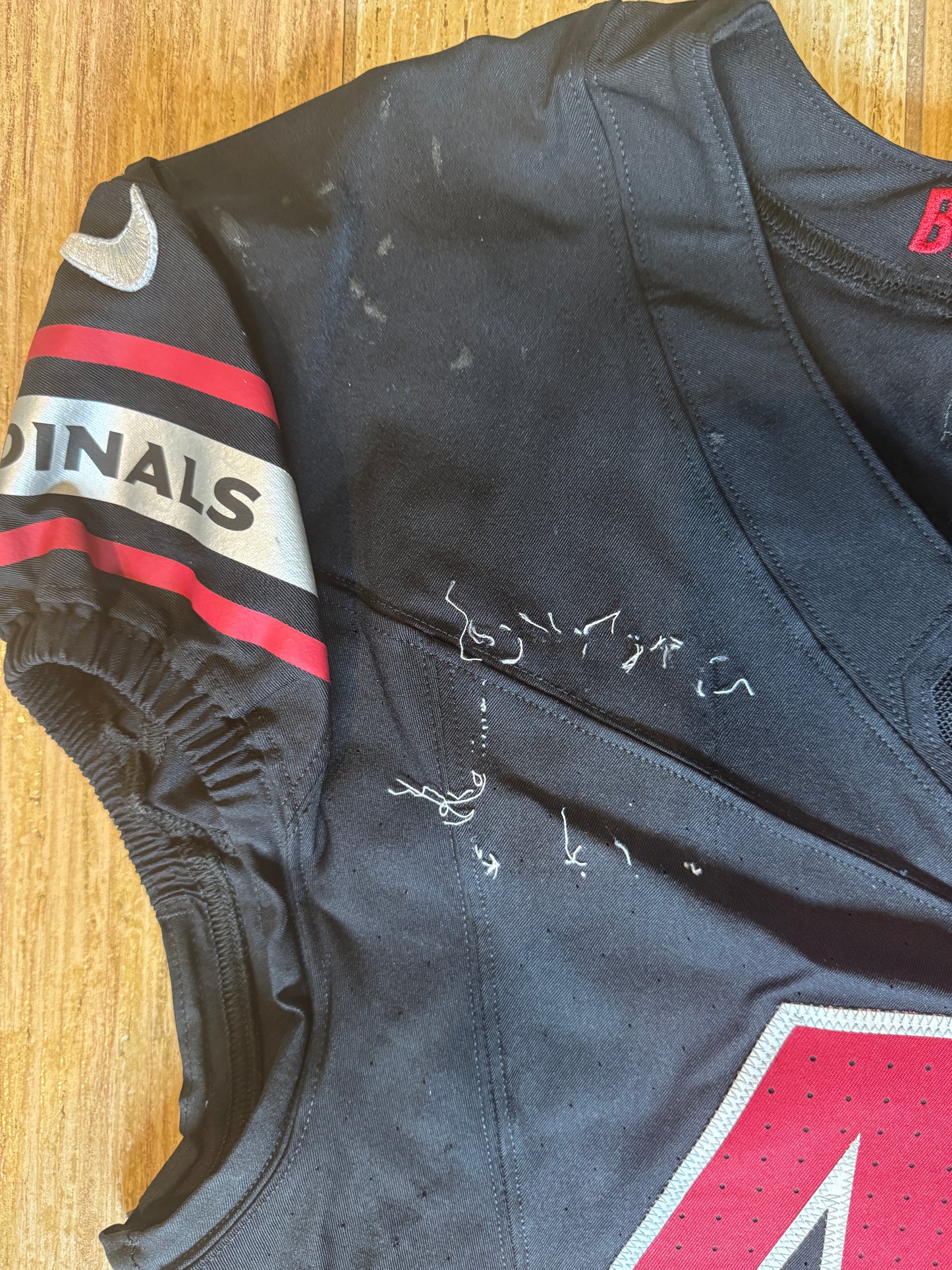 Dennis Gardeck GAME WORN💪10/08/2023 PHOTO MATCHED Arizona Cardinals NFL Jersey vs.Bengals🐅