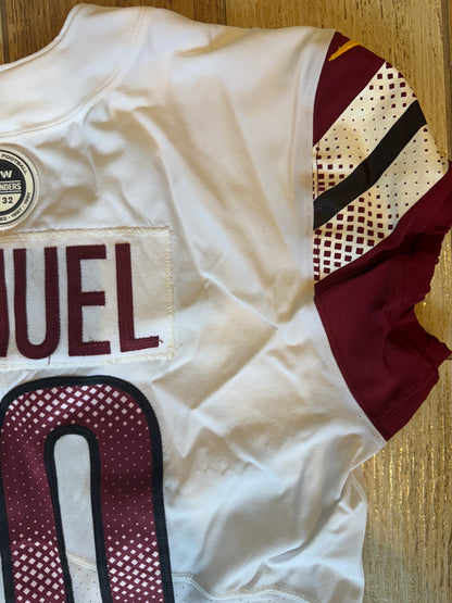 Curtis Samuel GAME WORN💪10/13/22 PHOTO MATCHED📸Commanders NFL Jersey vs.Chicago Bears (Crucial Catch Game)