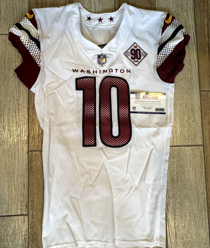 Curtis Samuel GAME WORN💪10/13/22 PHOTO MATCHED📸Commanders NFL Jersey vs.Chicago Bears (Crucial Catch Game)