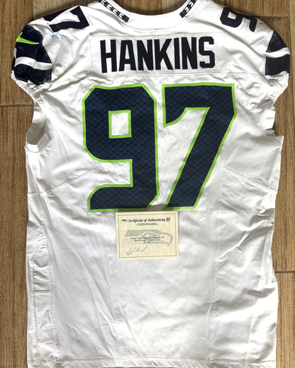 Johnathan Hankins GAME-WORN 💪 01/05/25 Seattle Seahawks NFL Jersey 👕 vs. Los Angeles Rams 🐏 inc.COA 💥