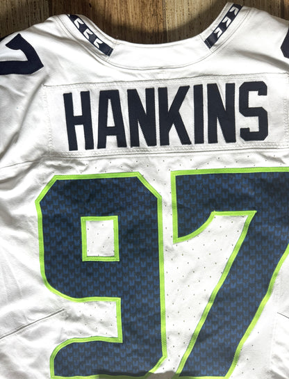 Johnathan Hankins GAME-WORN 💪 01/05/25 Seattle Seahawks NFL Jersey 👕 vs. Los Angeles Rams 🐏 inc.COA 💥