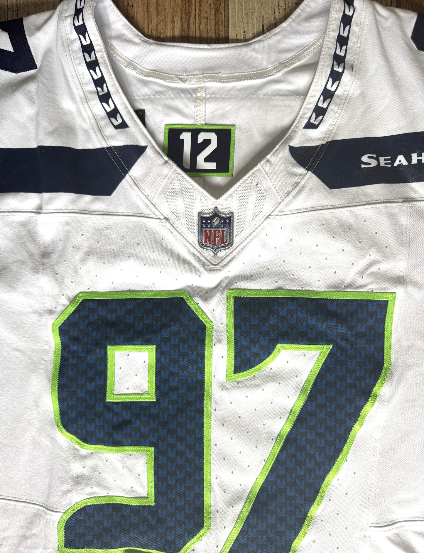 Johnathan Hankins GAME-WORN 💪 01/05/25 Seattle Seahawks NFL Jersey 👕 vs. Los Angeles Rams 🐏 inc.COA 💥