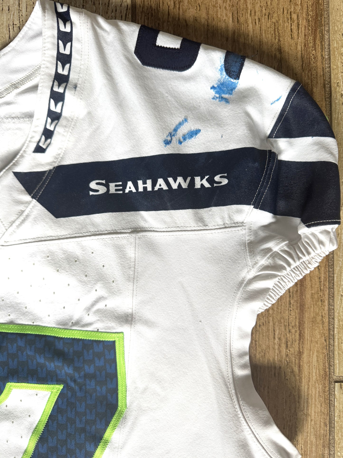 Johnathan Hankins GAME-WORN 💪 01/05/25 Seattle Seahawks NFL Jersey 👕 vs. Los Angeles Rams 🐏 inc.COA 💥
