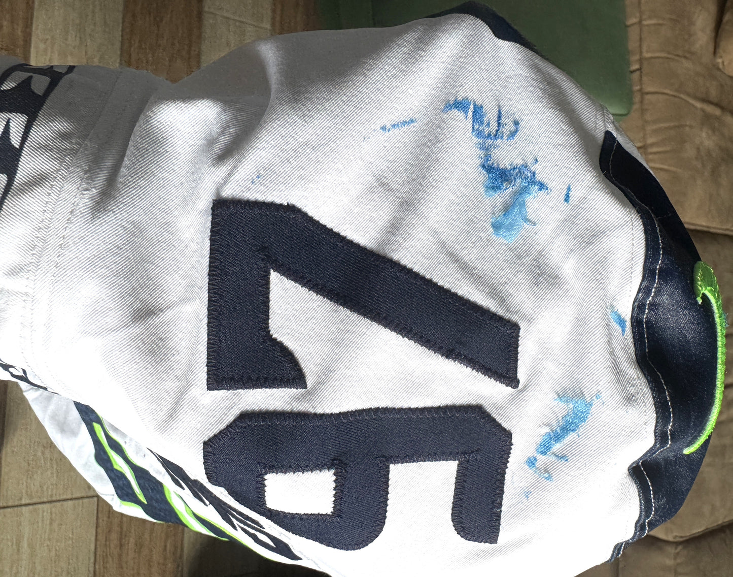 Johnathan Hankins GAME-WORN 💪 01/05/25 Seattle Seahawks NFL Jersey 👕 vs. Los Angeles Rams 🐏 inc.COA 💥