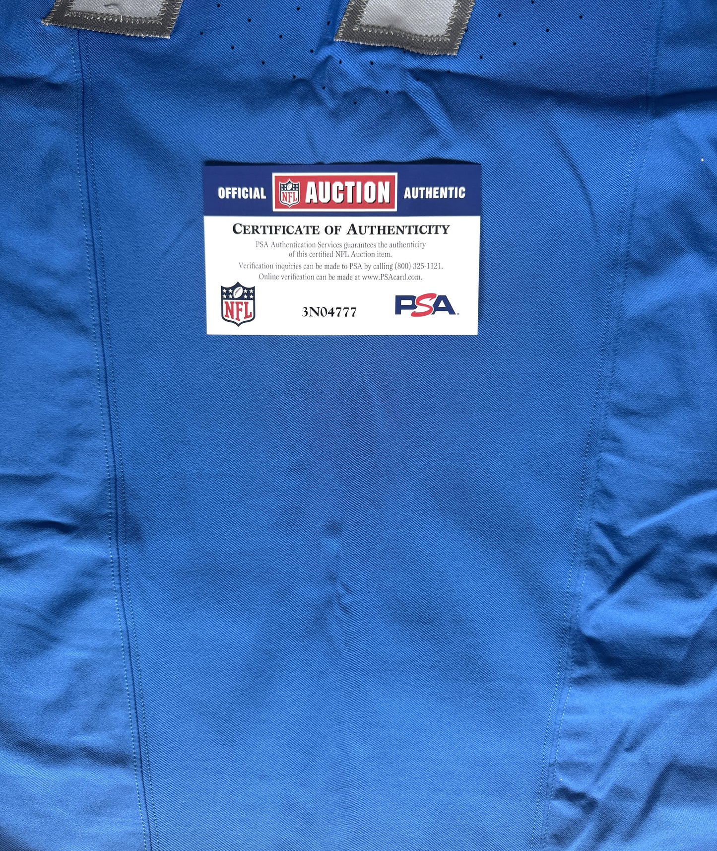 Frank Ragnow GAME WORN 💪 11/19/23 Detroit Lions 🦁 Nike NFL Jersey 👕 vs. Chicago Bears Salute 2 Service game  Inc. PSA Certification 🛡️
