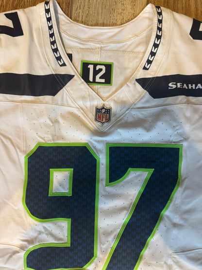 Johnathan Hankins GAME-WORN💪12/01/24 Seattle Seahawks NFL Jersey👕vs. New York Jets inc.COA💥