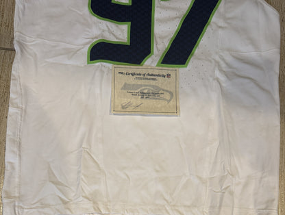 Johnathan Hankins GAME-WORN💪12/01/24 Seattle Seahawks NFL Jersey👕vs. New York Jets inc.COA💥