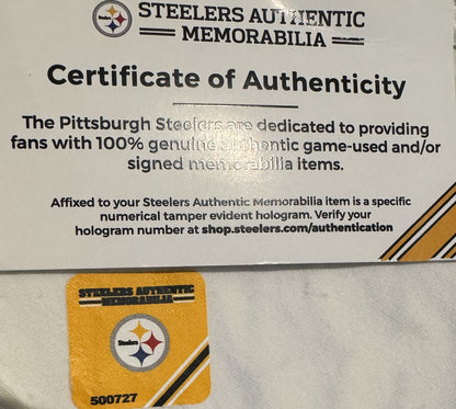 Dan Moore GAME WORN💪12/21/2024 PHOTO MATCHED📸Pittsburgh Steelers NFL Jersey👕Inc.COA💥 vs. Baltimore Ravens