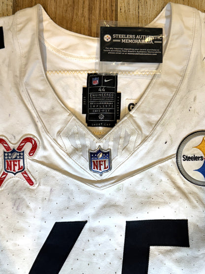 Dan Moore GAME WORN💪12/21/2024 PHOTO MATCHED📸Pittsburgh Steelers NFL Jersey👕Inc.COA💥 vs. Baltimore Ravens