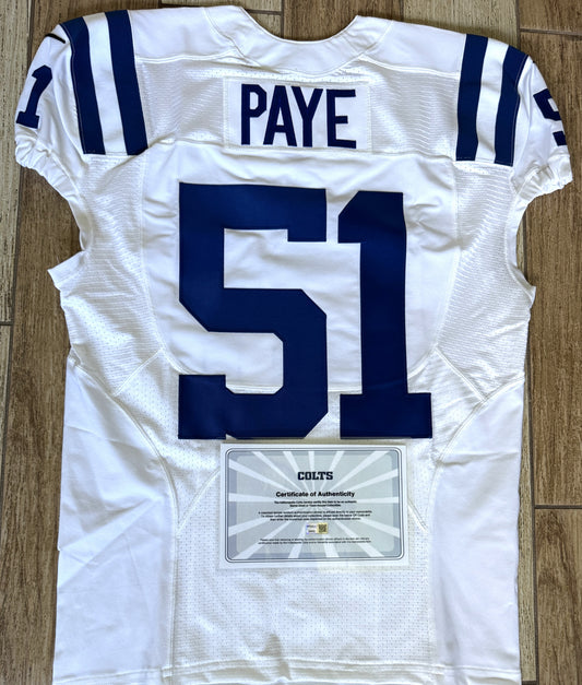 Kwity Paye TEAM ISSUED💪2022 Season Indianapolis Colts NFL Nike Jersey Inc.COA